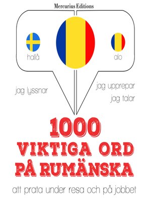 cover image of 1000 viktiga ord på rumänska